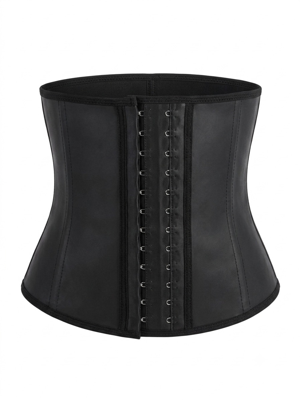 High-Compression Black Waist Trainer Corset for Women